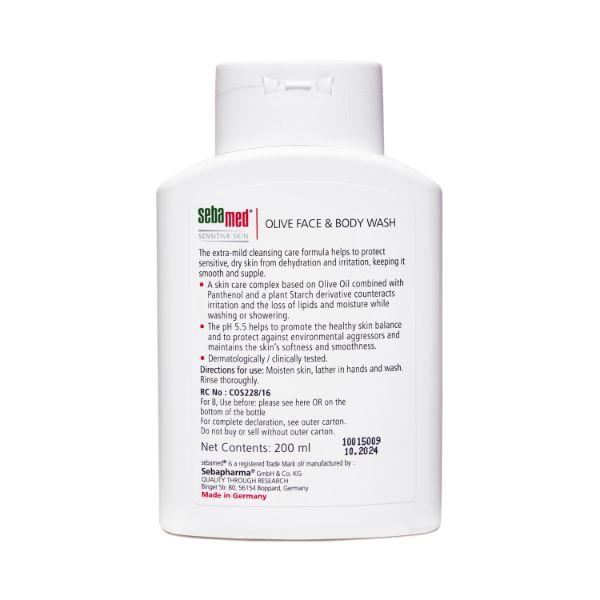 Sebamed Olive Face & Body Wash 200 ml - Baby Soap