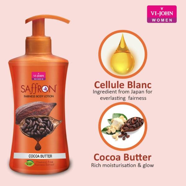 Vi-John Saffron Fairness Body Lotion Combo - Pack of 6 x 250 ml - Lotions & Creams