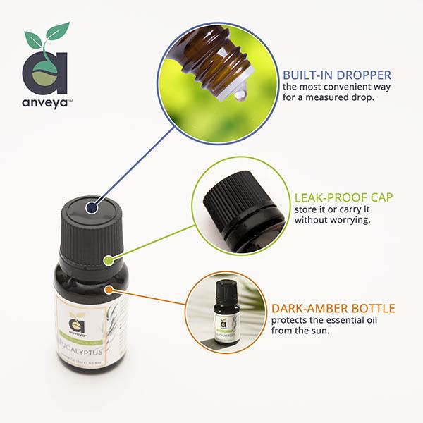 Anveya Eucalyptus Essential Oil 15 ml - Essential Oils