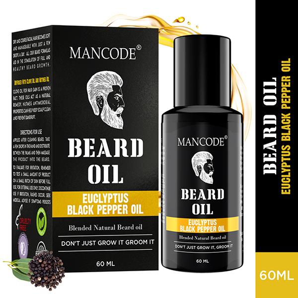 Mancode Beard Oil -Eucalyptus & Black Pepper 60 ml - Beard Oil