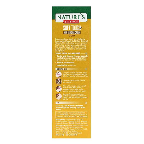 Nature's Essence Soft Touch Hair Removal Cream Gold 30 gm - Shaving & Hair Removal