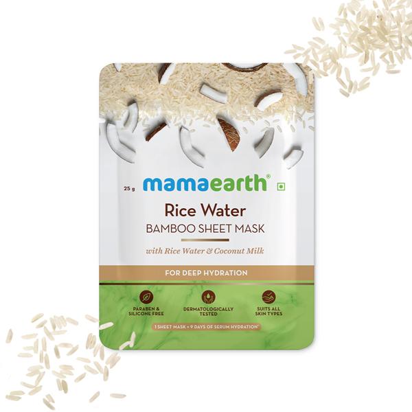 Netmeds | Mamaearth Bamboo Sheet Mask - Rice Water 1's