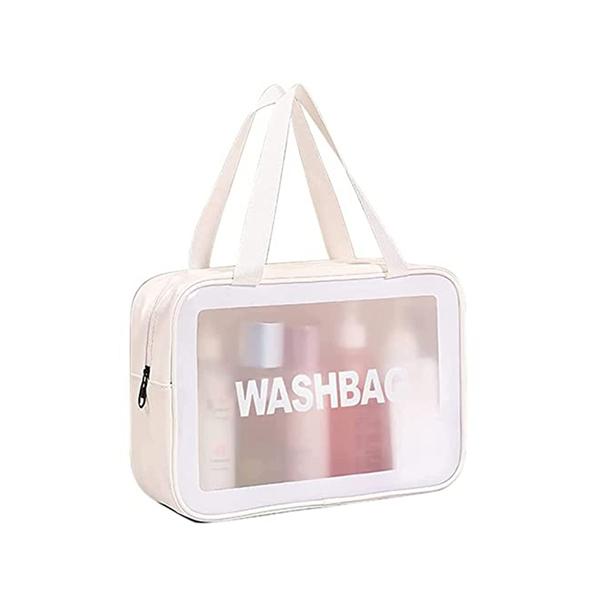 Netmeds | Allure Washable Cosmetic Large Bag Color White 1's
