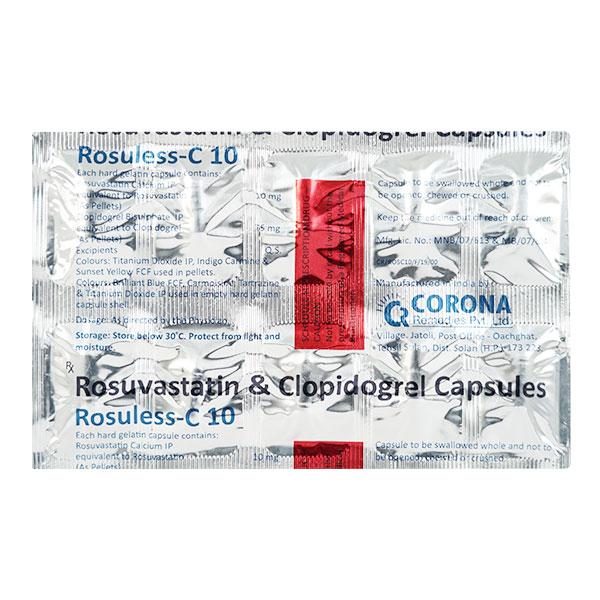 Rosuless C 10mg Capsule 10'S - High Cholesterol-Dys