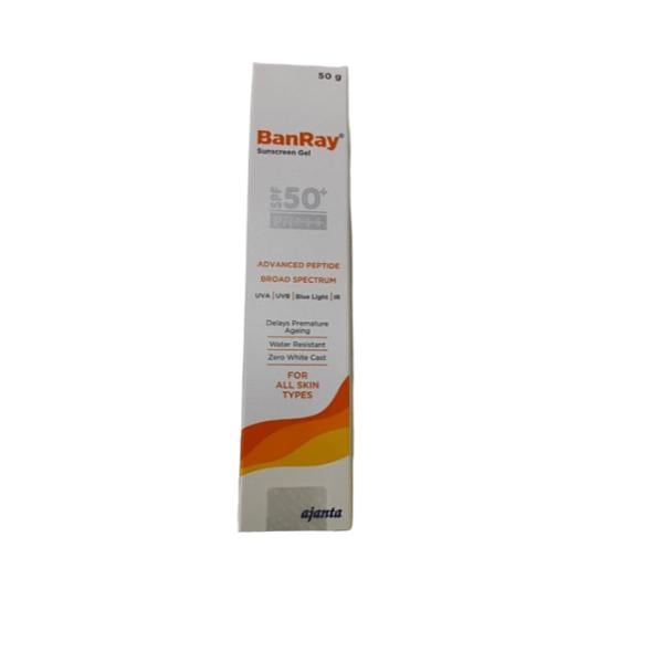 Netmeds | Banray SPF 50+ PA+++ Sunscreen Gel For All Skin Type 50 g