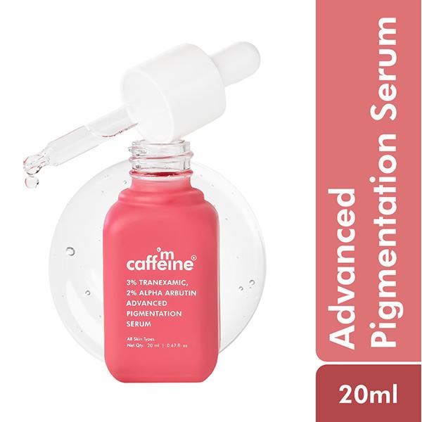 Netmeds | Mcaffeine Clear Glow 3% Tranexamic, 2% Alpha Arbutin Advanced Pigmentation Serum Treatment 20 ml