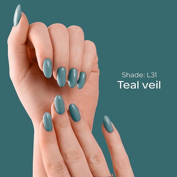 Faces Canada Ultime Pro Splash Luxe Nail Enamel - Teal Veil (L31) 12 ml - Nail Polish