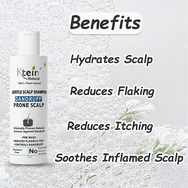 Ktein Natural 100% Plant Based Anti Dandruff Shampoo 100 ml - Shampoos