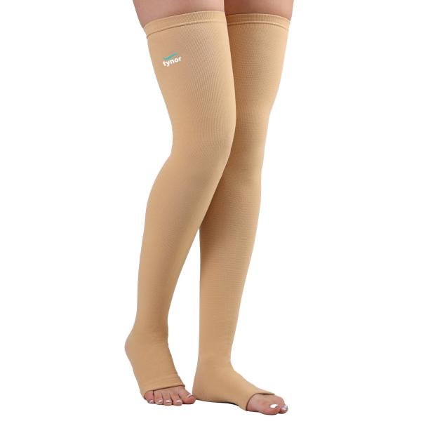 Netmeds | Tynor Compression Stocking Mid Thigh (Pair) (L) (I 15)
