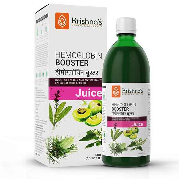 Krishna's Herbal & Ayurveda Hemoglobin Booster Tonic 500 ml - Health Products