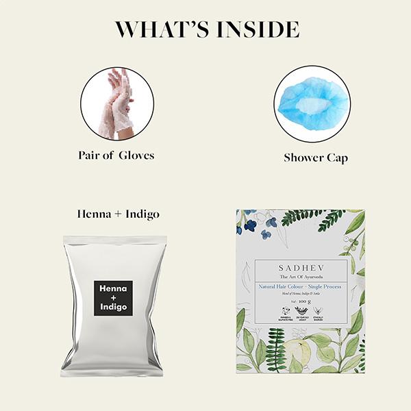 Sadhev-Hair Colour Single Process 100 gm - Powder