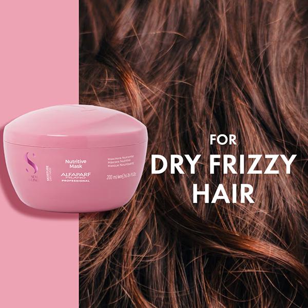 Alfaparf Milano Nutritive Mask For Dry, Damaged Hair, Frizzy Hair, Moisturising 200 ml - Hair Masks & Packs
