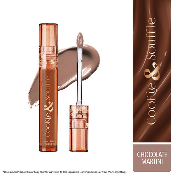 Netmeds | Blue Heaven Cookie & Souffle Chocolate-Flavored Airwhipped Lip Cream, Chocolate Martini 3.2 ml