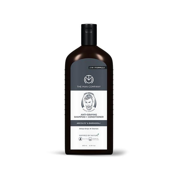 Netmeds | The Man Company Anti-Graying 2-In-1 Formula Shampoo & Conditioner 200ml