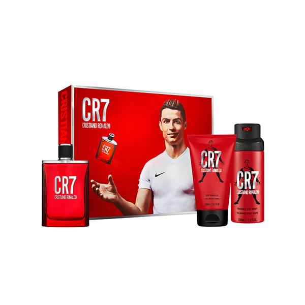 Cristiano Ronaldo CR7 Set (Eau De Toilette 100ml + Shower Gel 150ml + Deodorant Spray 150ml) 1's - Men Perfumes (Edt/Edp)