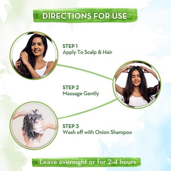 Mamaearth Onion Hair Oil for Hair Growth & Hair Fall Control with Redensyl 200 ml - Hair Oils
