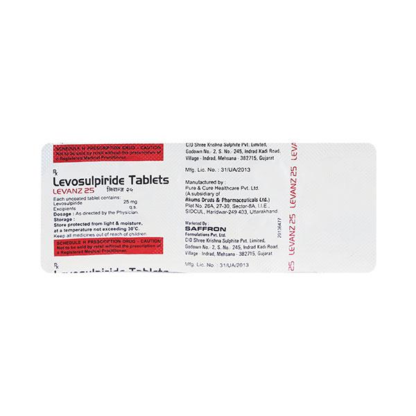 Netmeds | Levanz 25mg Tablet 10'S