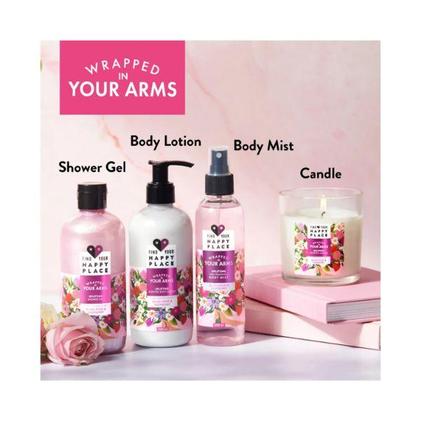 Find Your Happy Place Wrapped In Your Arms Body Lotion Blush Rose & Raspberry 300 ml - Lotions & Creams