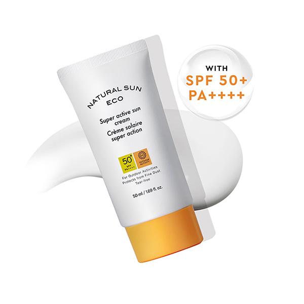 The Face Shop Naturalsun Eco Super Active Sun Cream 50 ml - Face Sunscreen