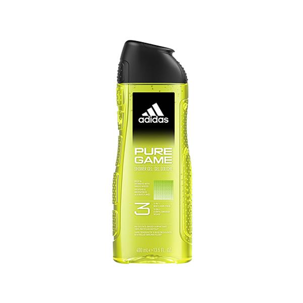 Adidas Pure Game Eau De Toilette 100ml + Deodorant Spray 150ml + 3-In-1 Shower Gel 400ml 3's - Men Deodorants/Roll-Ons