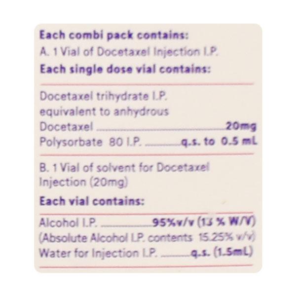 Docetere 20mg Injection 1's - Cancer Oncology-Cyt