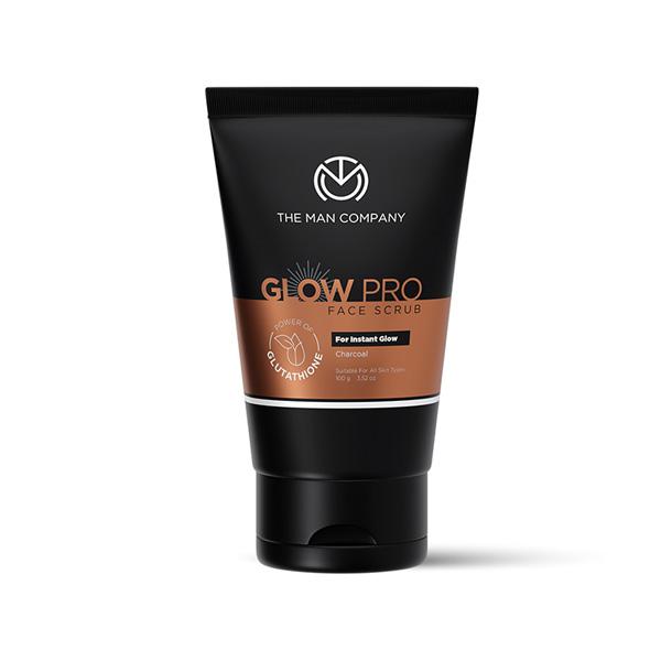 Netmeds | The Man Company Glow Pro Face Scrub for Exfoliating and Even Skin Tone 100 gm
