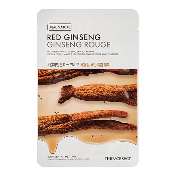 Netmeds | The Face Shop Real Nature Red Ginseng Rouge Face Mask 20gm