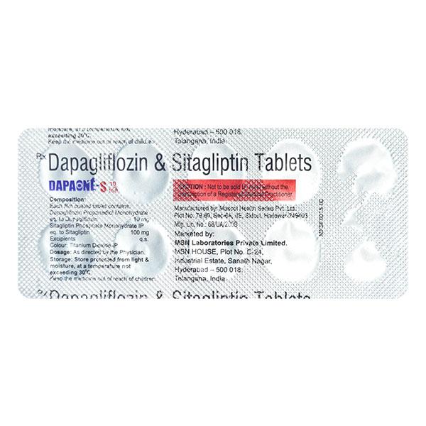 DAPAONE S 10/100 Tablet 10's - Diabetes-Ant