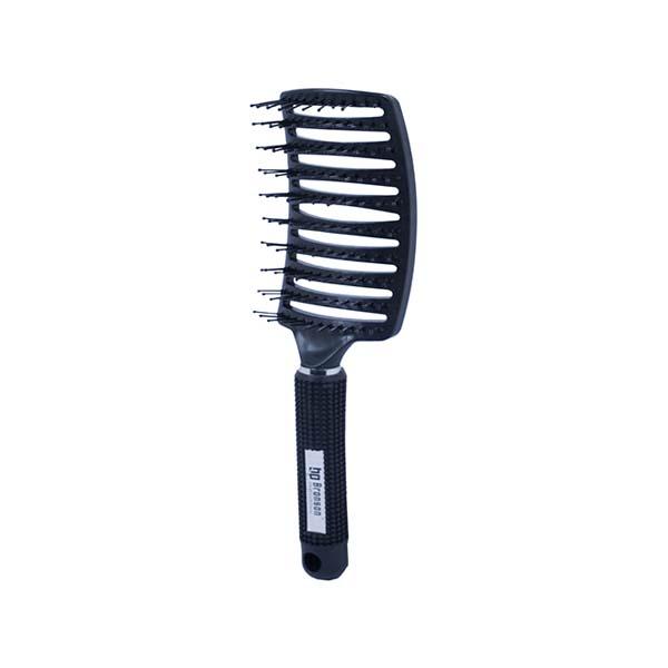 Bronson Professional Paddle Hair Brush Vented for Detangling and Instant Hair Volume (Black) 12's - Hair Brushes