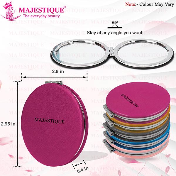 Majestique Pocket Makeup Mirror FC28 Mirror With Compact Size 1's - Mirror
