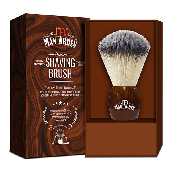 Man Arden Premium Shaving Brush - Uniquely Handcrafted, Exfoliating Action 1's - Shaving Brushes