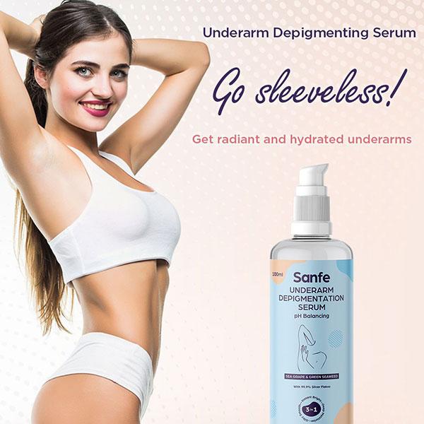 Sanfe Underarm Depigmentation Serum - Sea Grape & Green Seaweed 100 ml - Lotions & Creams
