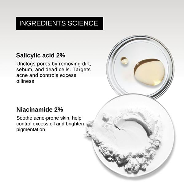 The Formularx 2% BHA Exfoliator with 2% Salicylic Acid and 2% Niacinamide for Blackheads, Acne, Oily Skin 100 ml - Scrubs & Exfoliants