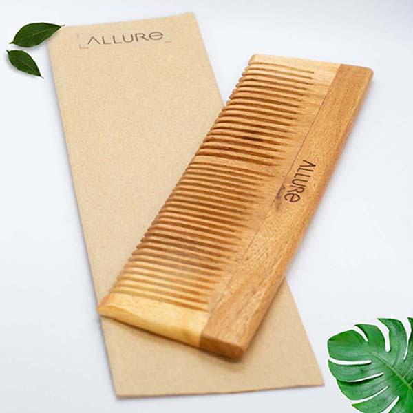 Allure Wooden Neem Comb (CR-01) 1's - Hair Combs