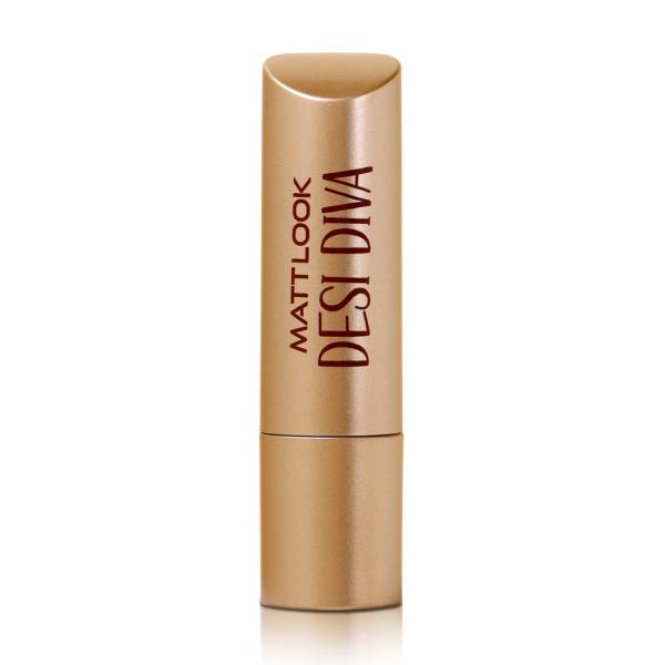 Matt Look Desi Diva HD Matte Lipstick With Hydrating Formula & Hyaluronic Acid, Deep Cocoa-18 3.8 gm - Lipsticks