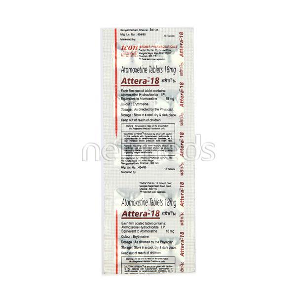 Netmeds | Attera 18mg Tablet 10'S