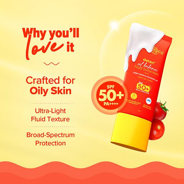Aqualogica Detan+ Oil Balance Fluid Sunscreen 50 gm - Body Sunscreen