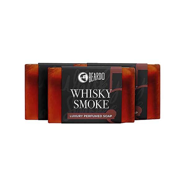 Netmeds | Beardo Whisky Smoke Perfumed Luxury Soap Crafted for Men, Deep Cleanses Skin Pores 75gmx3 3's