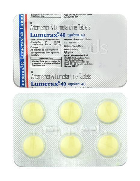 Lumerax 40mg Tablet 6'S - Malarial