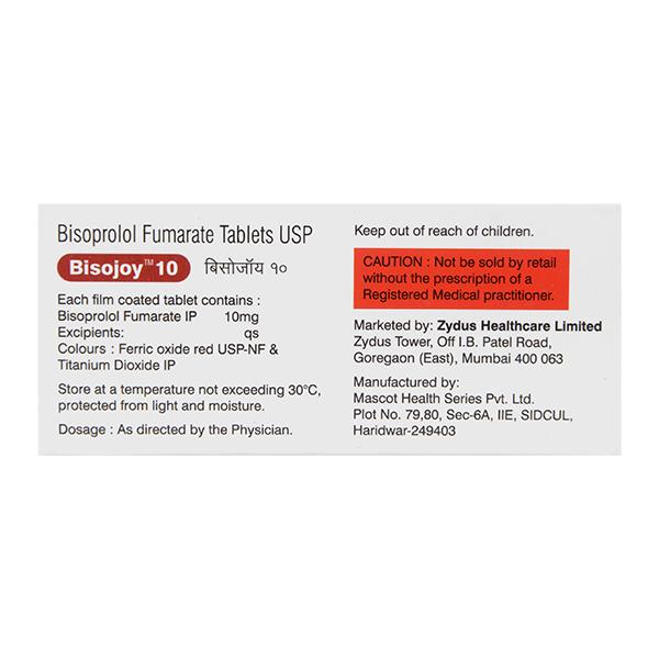 BISOJOY 10 Tablet 10's - Hypertension-Bet