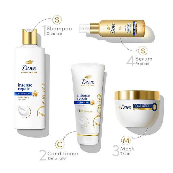 Dove 10 In 1 Deep Repair Treatment Hair Mask 120 ml - Hair Masks & Packs
