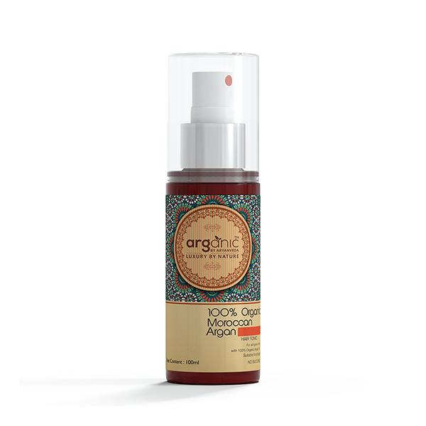 Netmeds | Aryanveda Arganic Organic Moroccan Argan Hair Tonic For Reduces Split Ends & Breakage 100 ml