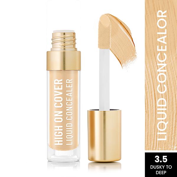 Netmeds | Swiss Beauty Select High On Cover Liquid Concealer With No-Crease Formula - Dusky To Deep 5.5 ml