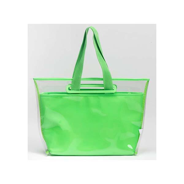 Colorbar The Bold and Beautiful Tote - Neon Green 780 gm - Makeup Pouches