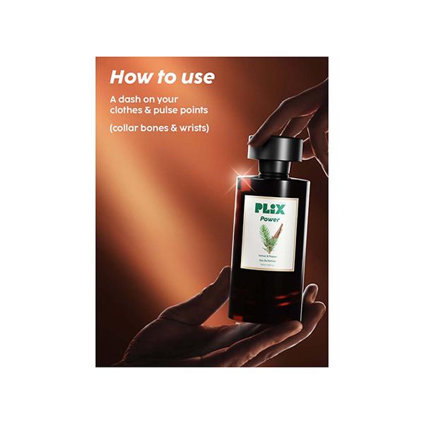 PLIX Mood Range Power Perfume for Work - Perfect for Work & Meetings, Long Lasting Fresh Vetiver & Pepper Fragrance, 100 ml 100 ml - Perfumes (Edt/Edp)