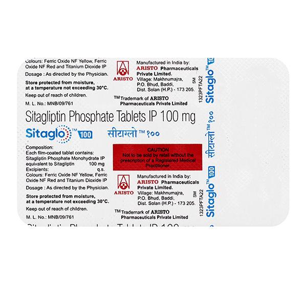 SITAGLO 100 Tablet 15's - Diabetes-Ant
