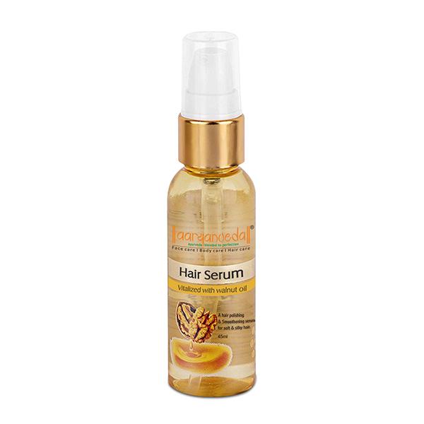 Aryanveda Hair Serum Vitalized With Walnut Oil - Serum For Hair Growth And Straightening, 45 Ml 45 ml - Hair Serums