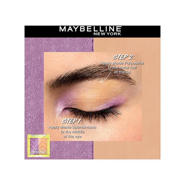 Maybelline New York Color Rivals Shadow Longwear Duo Eyeshadow Palette Spontenous x Purposeful 3 gm - Eyeliners
