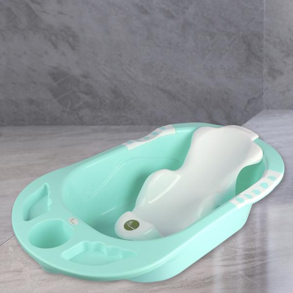 Netmeds | R for Rabbit Kiddie Kingdom Splash With Sling Bath Tub - Sea Green 1's