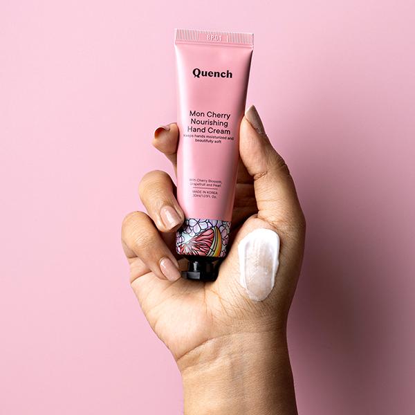 Quench Botanics Mon Cherry Nourishing Hand Cream, Korean Skin Care 30 ml - Hand Creams